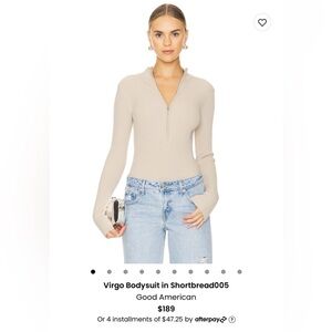 NEW Good American Bodysuit in Shortbread